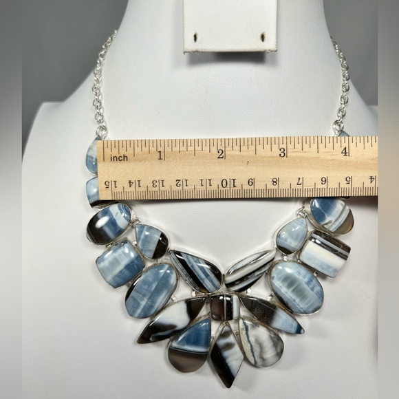 Owyhee Opal 925 Large Gemstone Necklace - Picture 4 of 6